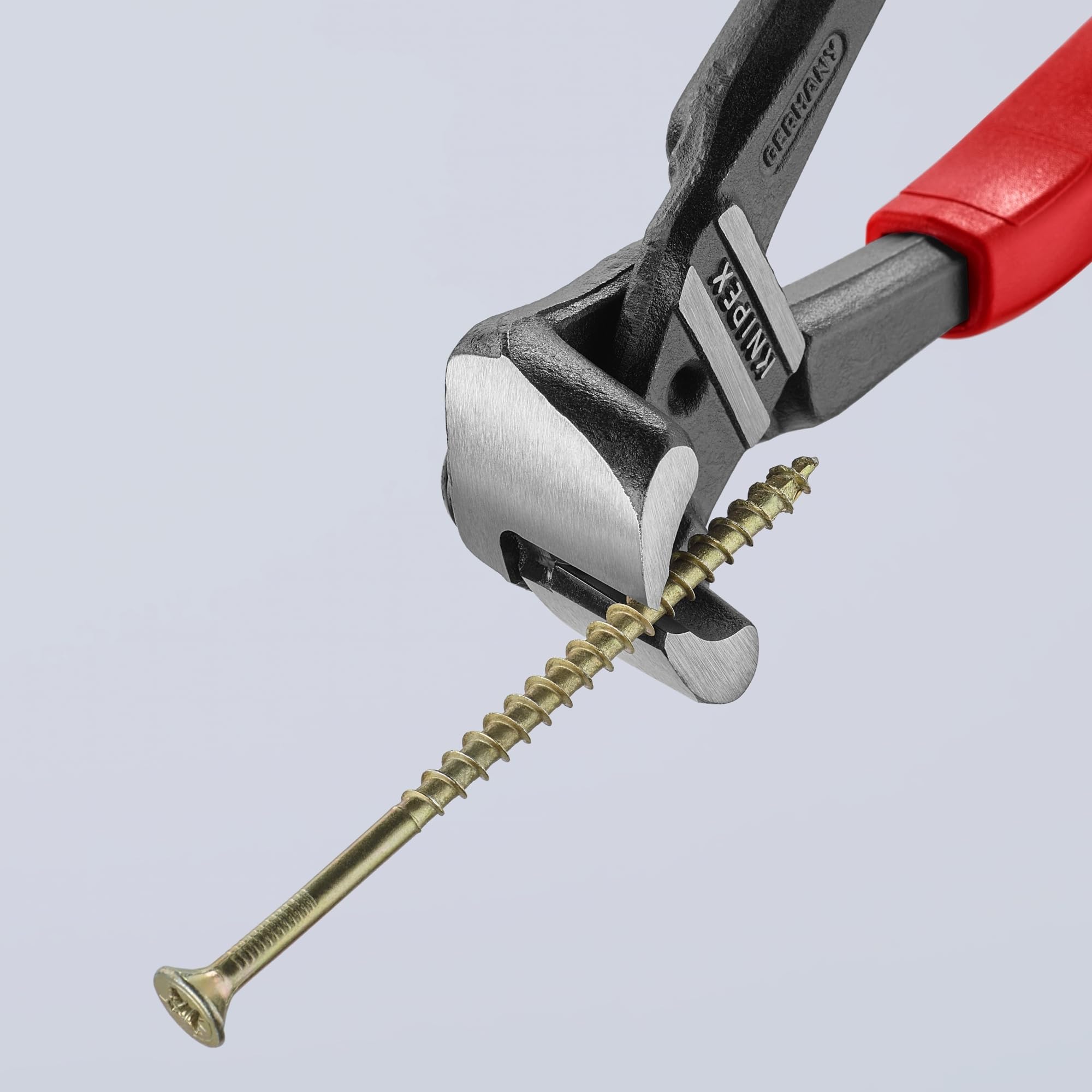 KNIPEX comfort grip in use during cutting tasks.