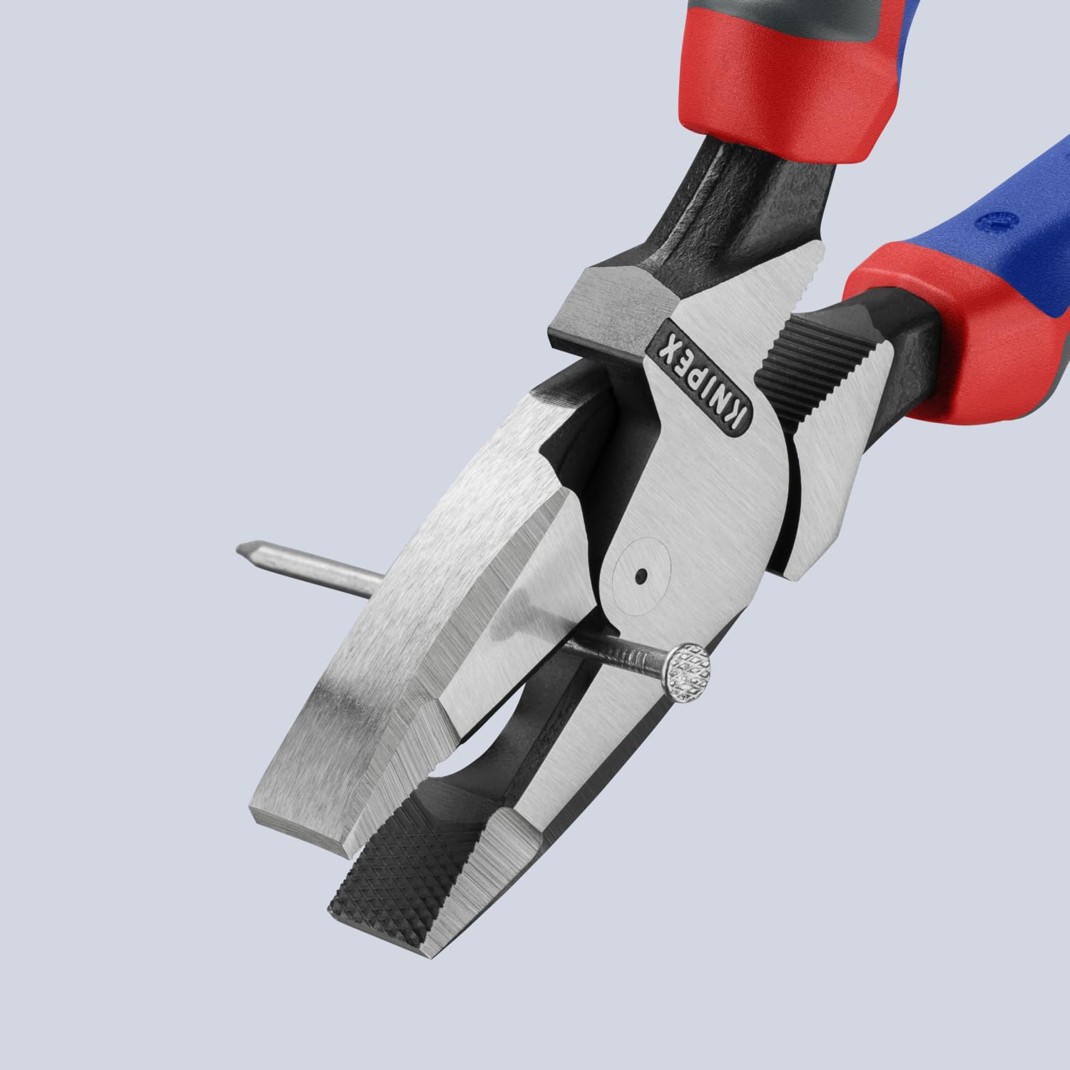 KNIPEX cross-hatched gripping zone provides secure pulling and gripping.