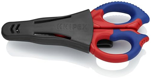 KNIPEX Electrician's Shears 9505155SBA integrated cable cutter for soft cables