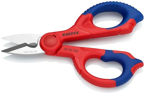 KNIPEX Electrician's Shears 9505155SBA serration detail improving grip on small wires