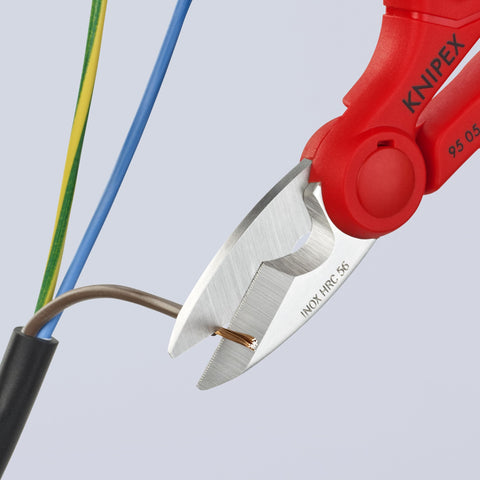 KNIPEX Electrician's Shears 9505155SBA corrosion-resistant cutting performance