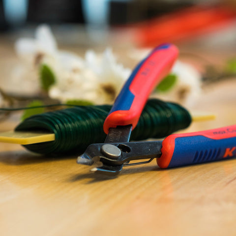 KNIPEX Electronics Super Knips compact profile fits crowded enclosures.