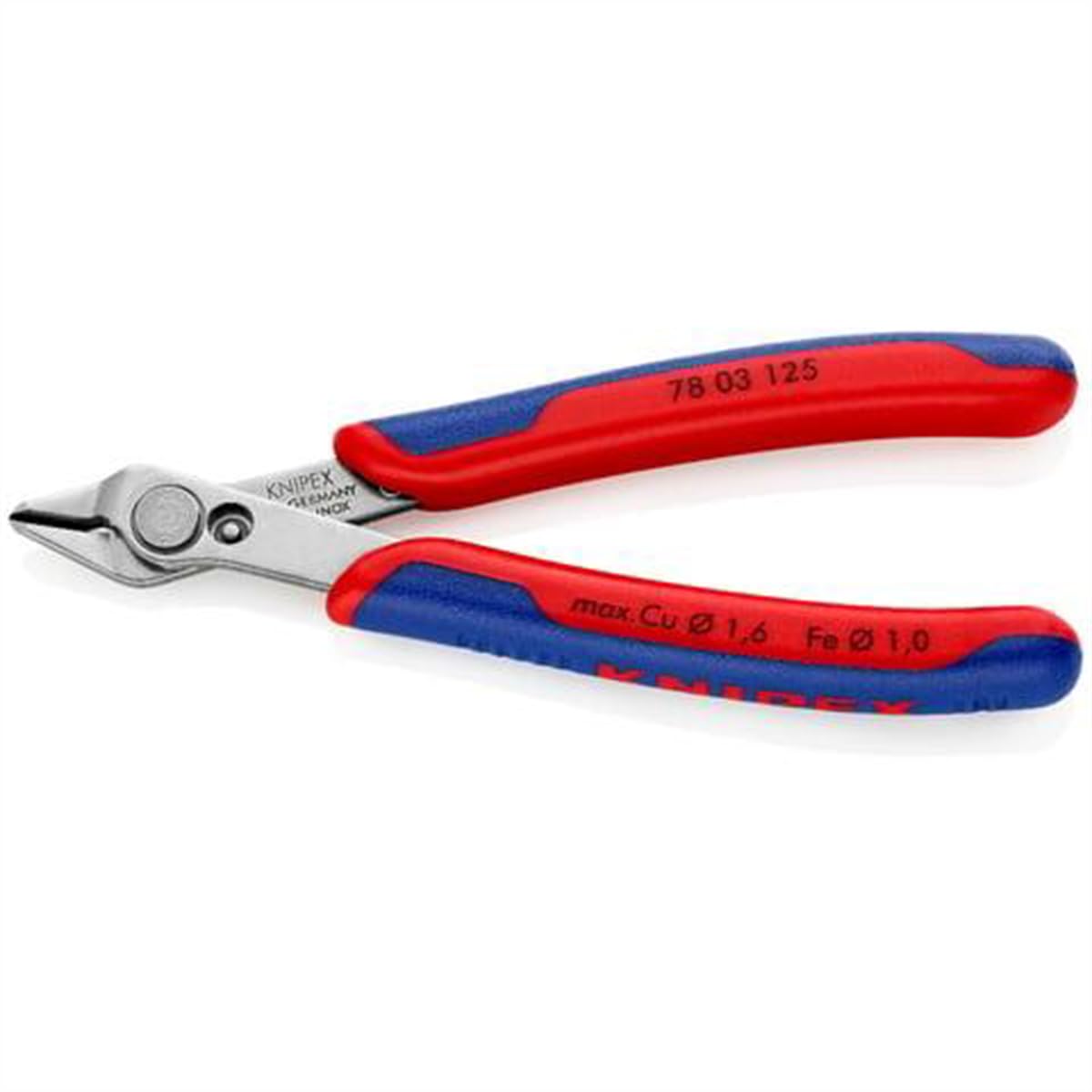 KNIPEX Electronics Super Knips 5-Inch precision-tips enable near-surface cuts.