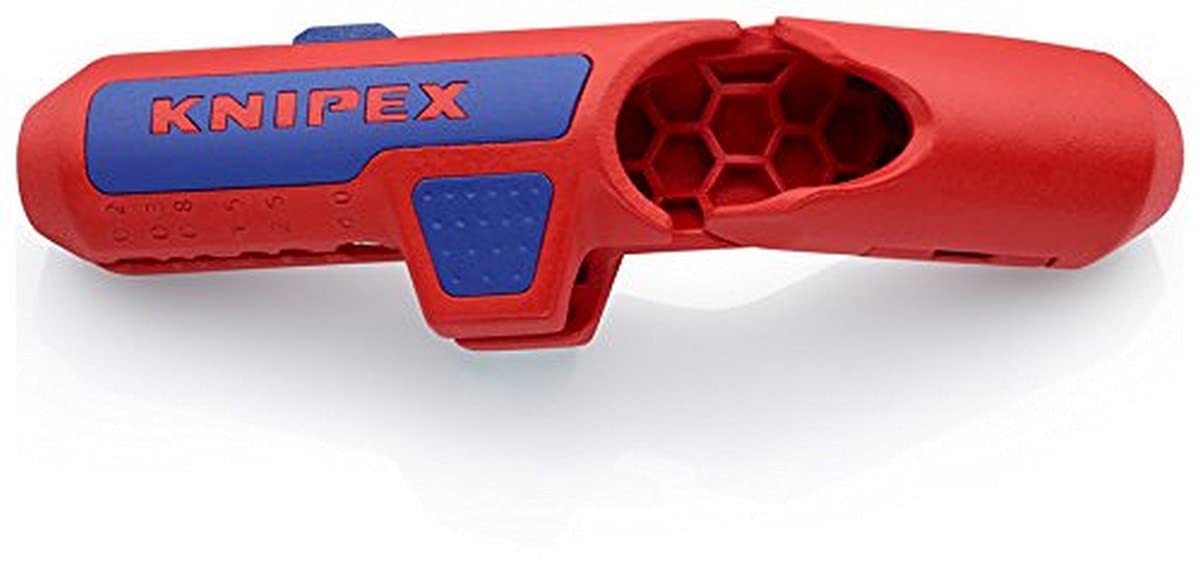 KNIPEX Ergostrip with ergonomic pistol grip for precise cable stripping