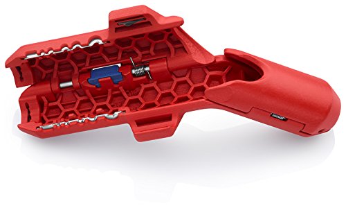 KNIPEX Ergostrip slim tool ends reach tight spaces for accurate cuts