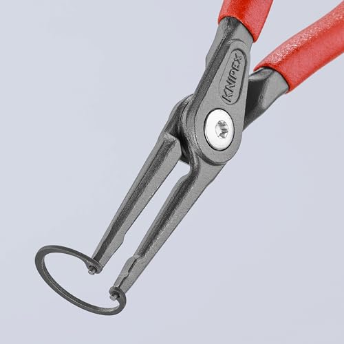 KNIPEX external precision pliers close-up showing secure circlip grip