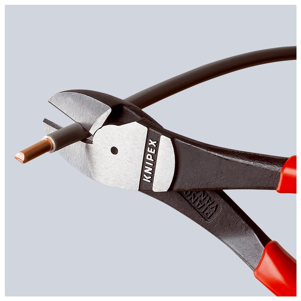 KNIPEX high-leverage diagonal cutters durable build supports long service life.