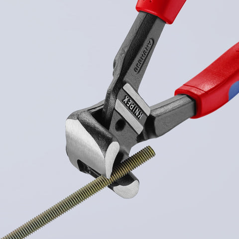 KNIPEX piano wire cutting demonstration for tough wire ends.