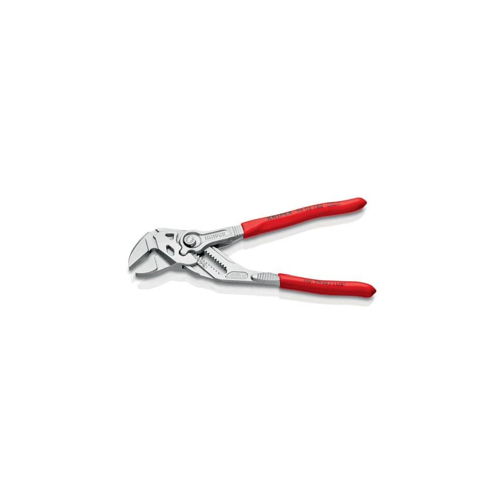 KNIPEX Pliers Wrench open jaw demonstrates easy adjustment across tasks.