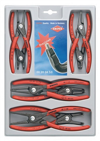 KNIPEX precision snap ring set in tray for organized work