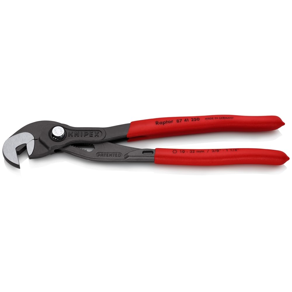 KNIPEX Raptor Pliers closeup highlighting precise jaws for secure gripping