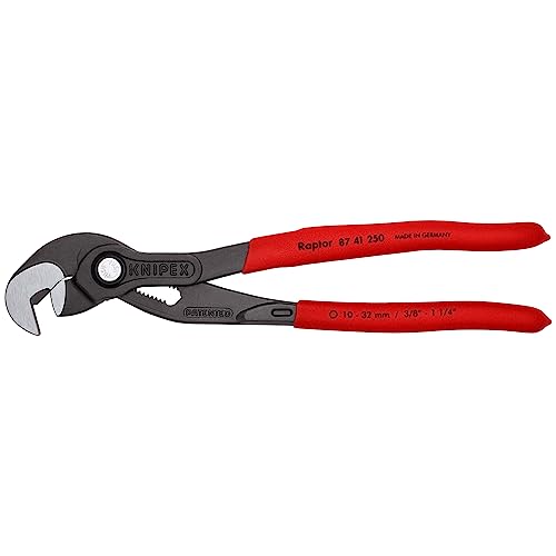 KNIPEX Raptor Pliers in use at workshop showing durable, reliable performance