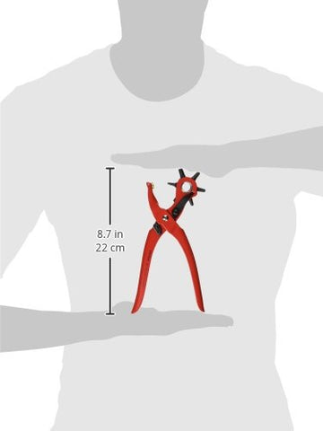 KNIPEX revolving punch pliers spring and locking lever enable easy one-handed use.