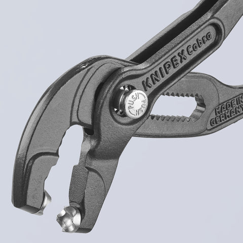 KNIPEX serrated jaws behind tips loosen stuck or corroded hoses