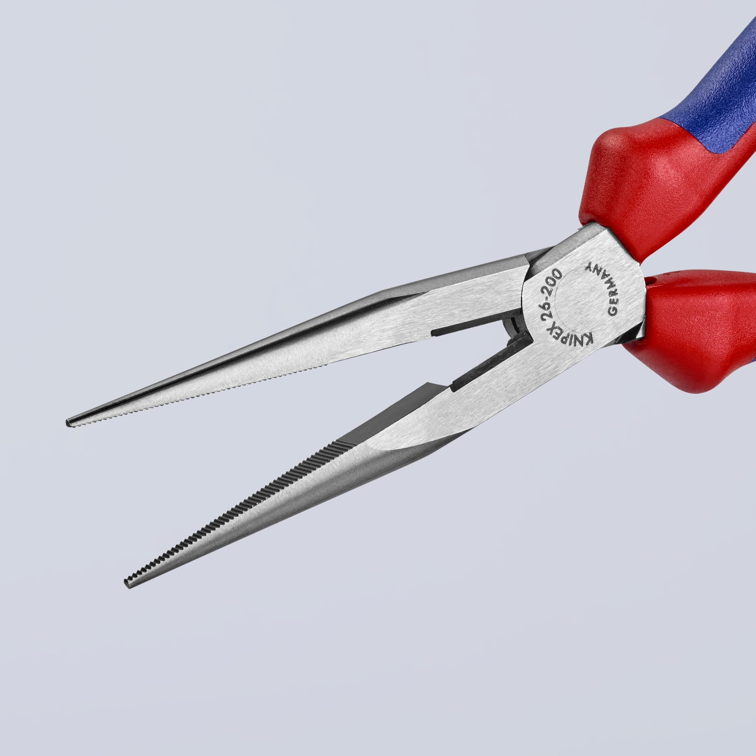 Snipe nose side cutting design enables efficient gripping and cutting