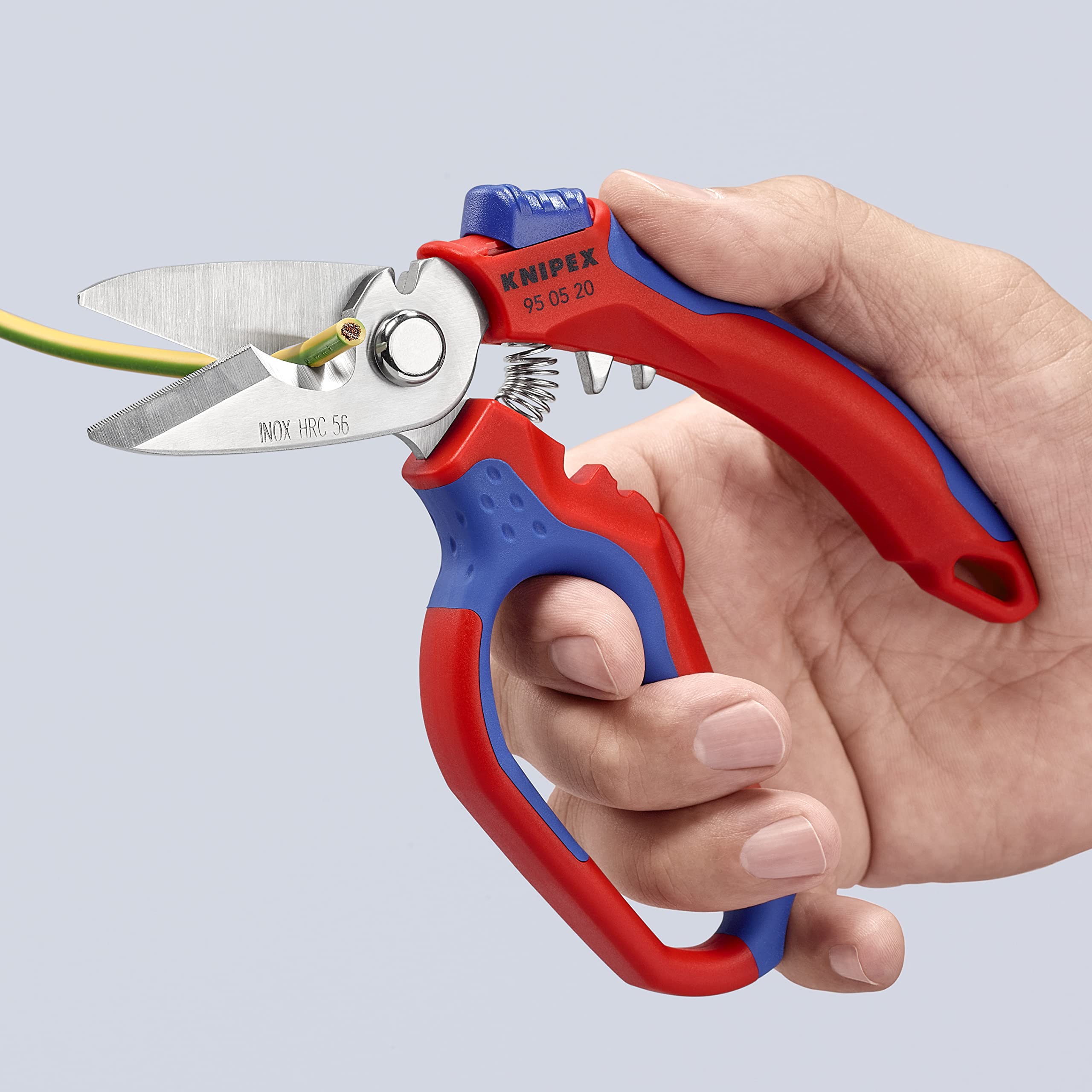 KNIPEX 95 05 20 US includes opening spring and lock for easy storage.