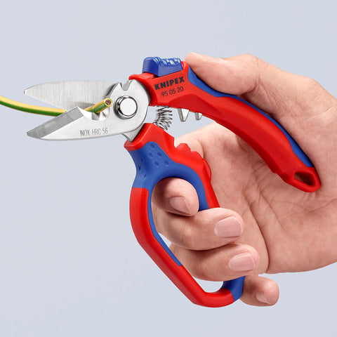 KNIPEX 95 05 20 US includes opening spring and lock for easy storage.