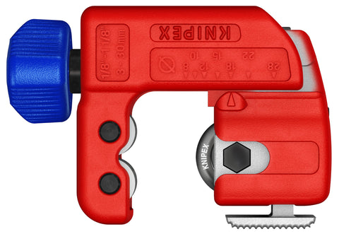 KNIPEX TubiX S 90 31 01 demonstrates QuickLock for one-handed clamping.