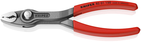 KNIPEX TwinGrip side jaw with optimized teeth for round, square, and hex shapes.
