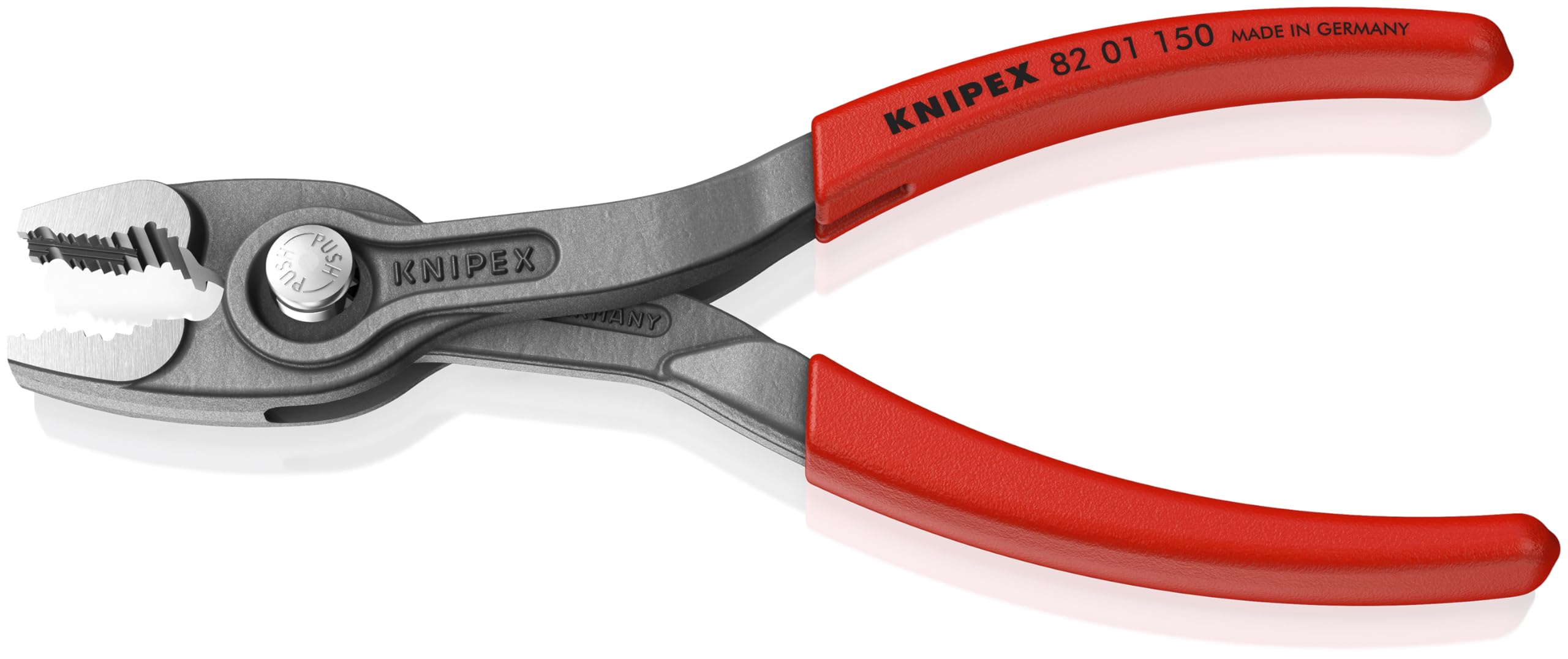 KNIPEX TwinGrip slim head enables access in tight spaces.