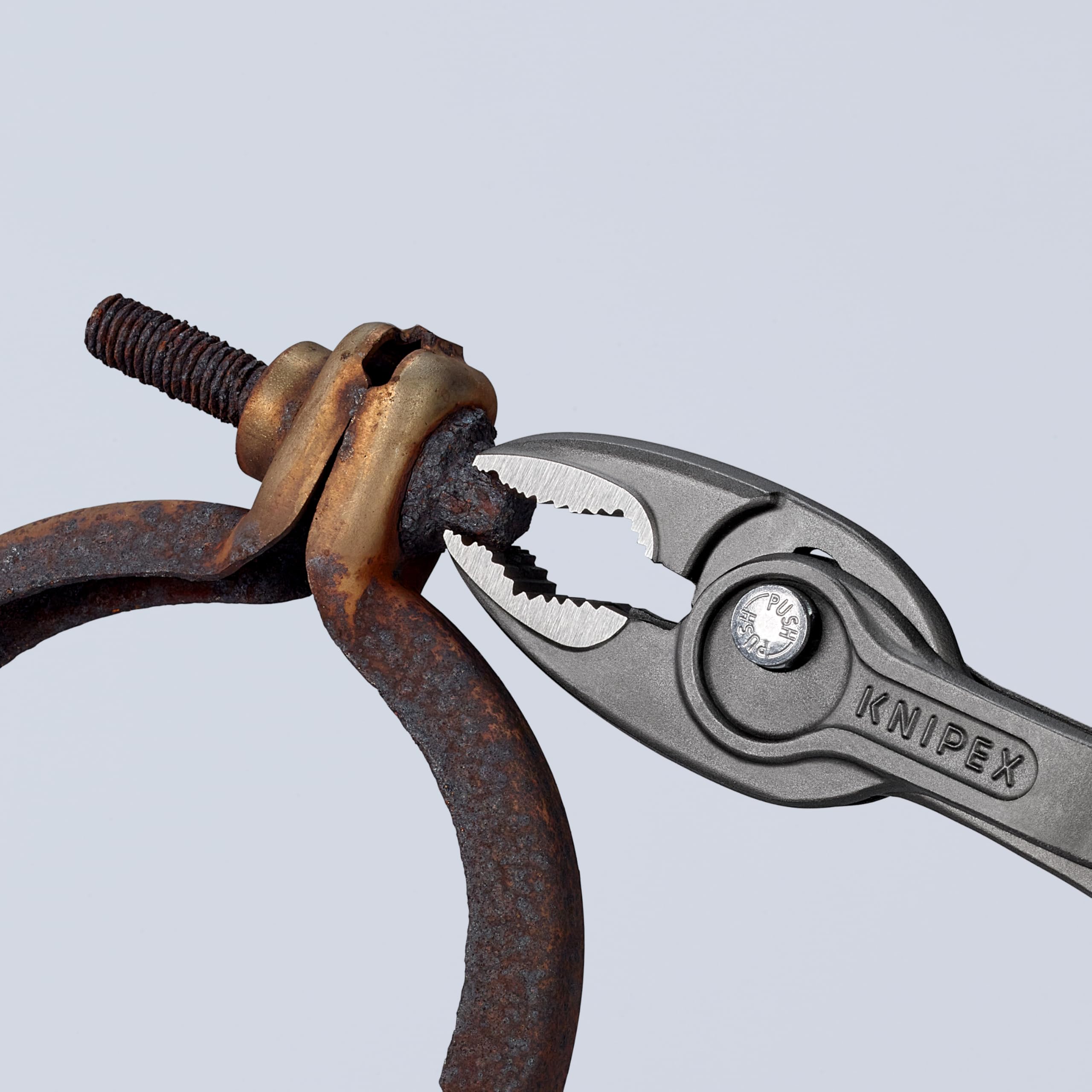 KNIPEX TwinGrip pliers forged from chrome vanadium steel.