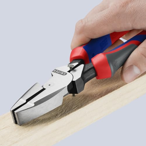 KNIPEX ultra-high leverage for easier cuts on tough wires.