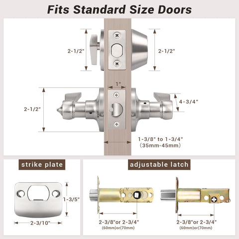 Durable zinc alloy construction maintains satin nickel sheen over time.