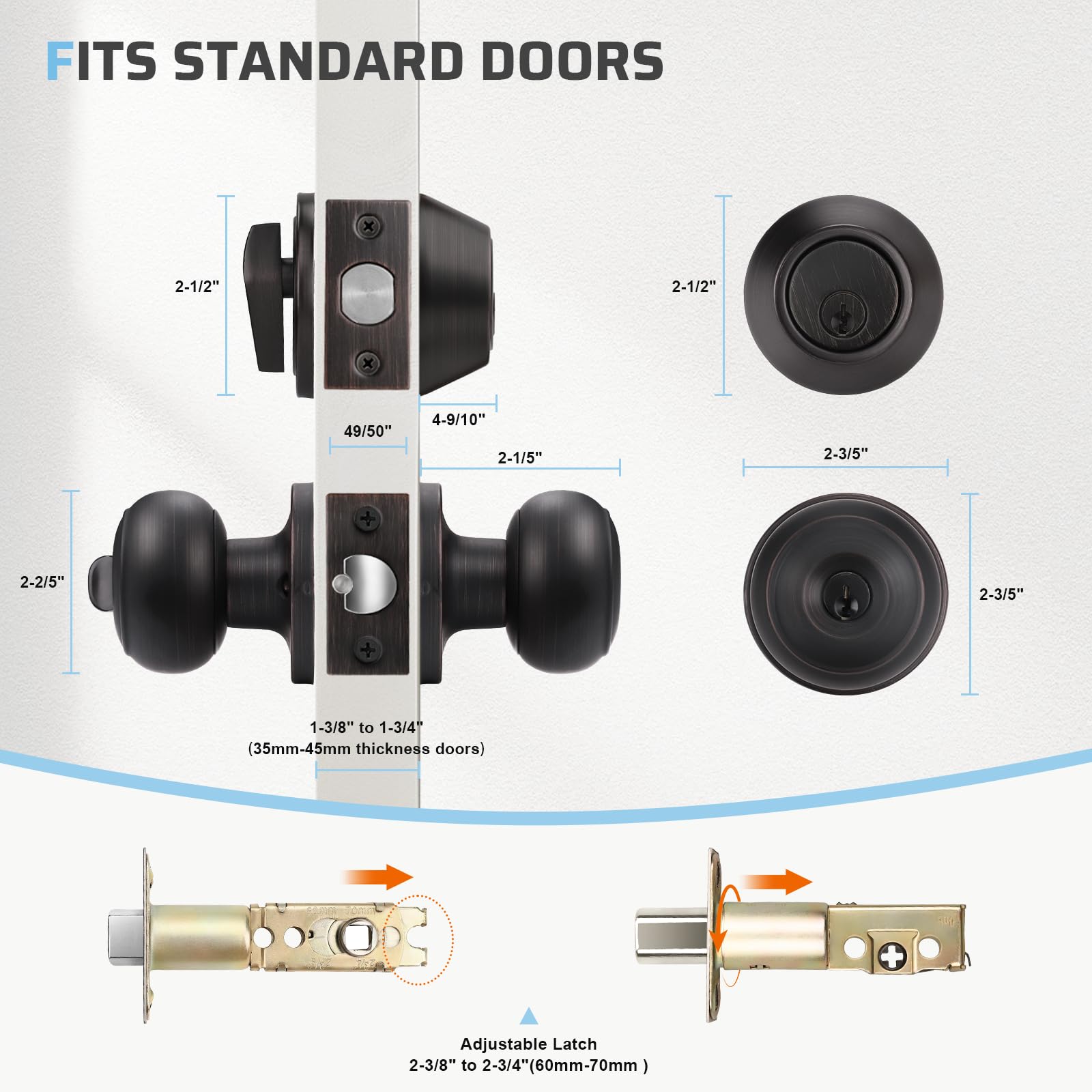 KNOBWELL quick installation for DIY homeowners on exterior doors