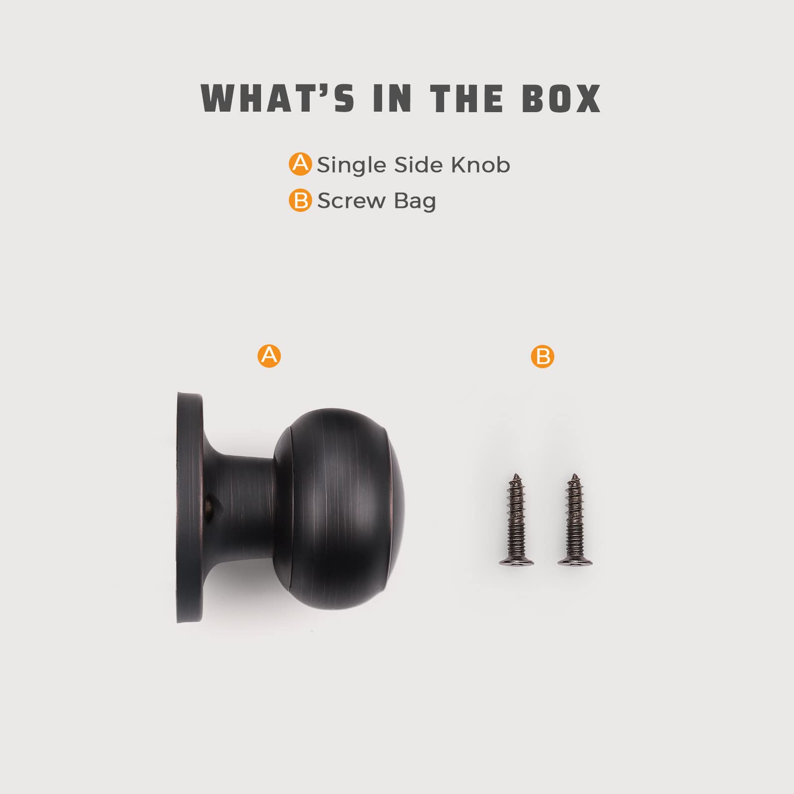 KNOBWELL dummy knob for pantry doors providing a decorative pull
