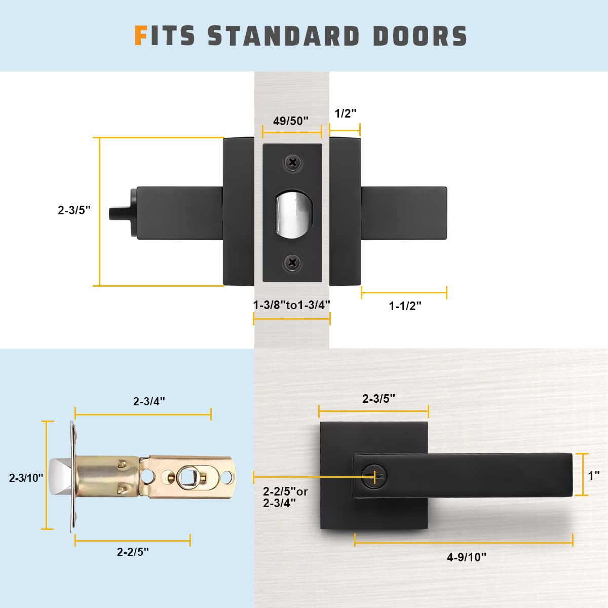 KNOBWELL durable zinc alloy brass construction for long-lasting use.