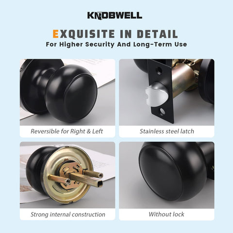 KNOBWELL easy installation with standard tools for DIYers