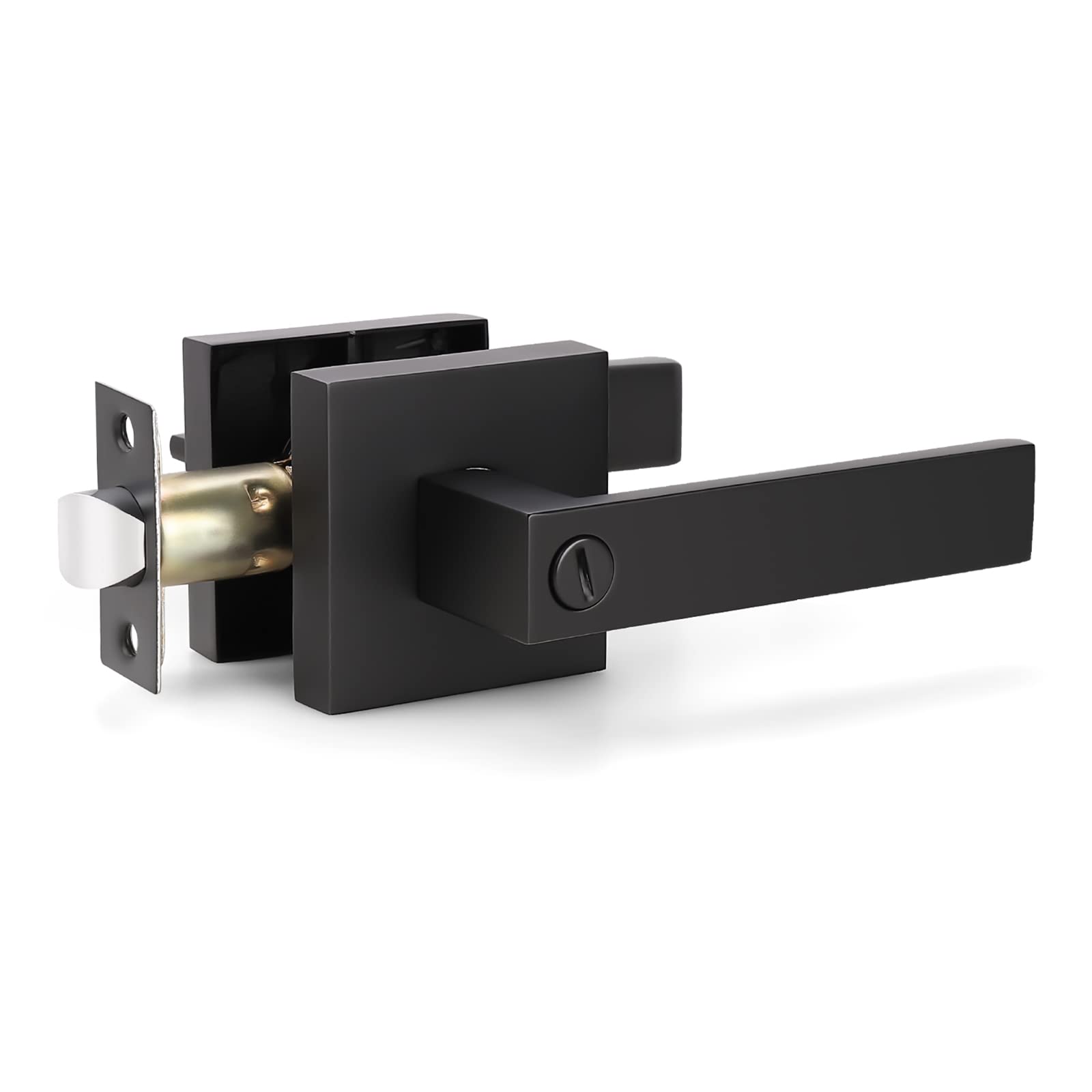 KNOBWELL heavy-duty privacy lever for bathroom doors with easy installation.