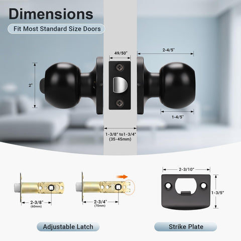KNOBWELL ideal for bedrooms bathrooms interior use