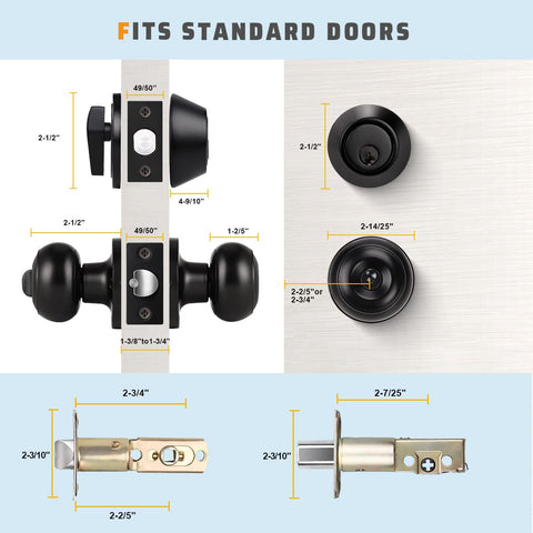KNOBWELL hardware fits both left- and right-handed doors.