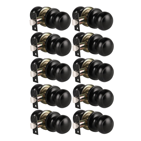KNOBWELL matte black passage knob on door for quick access