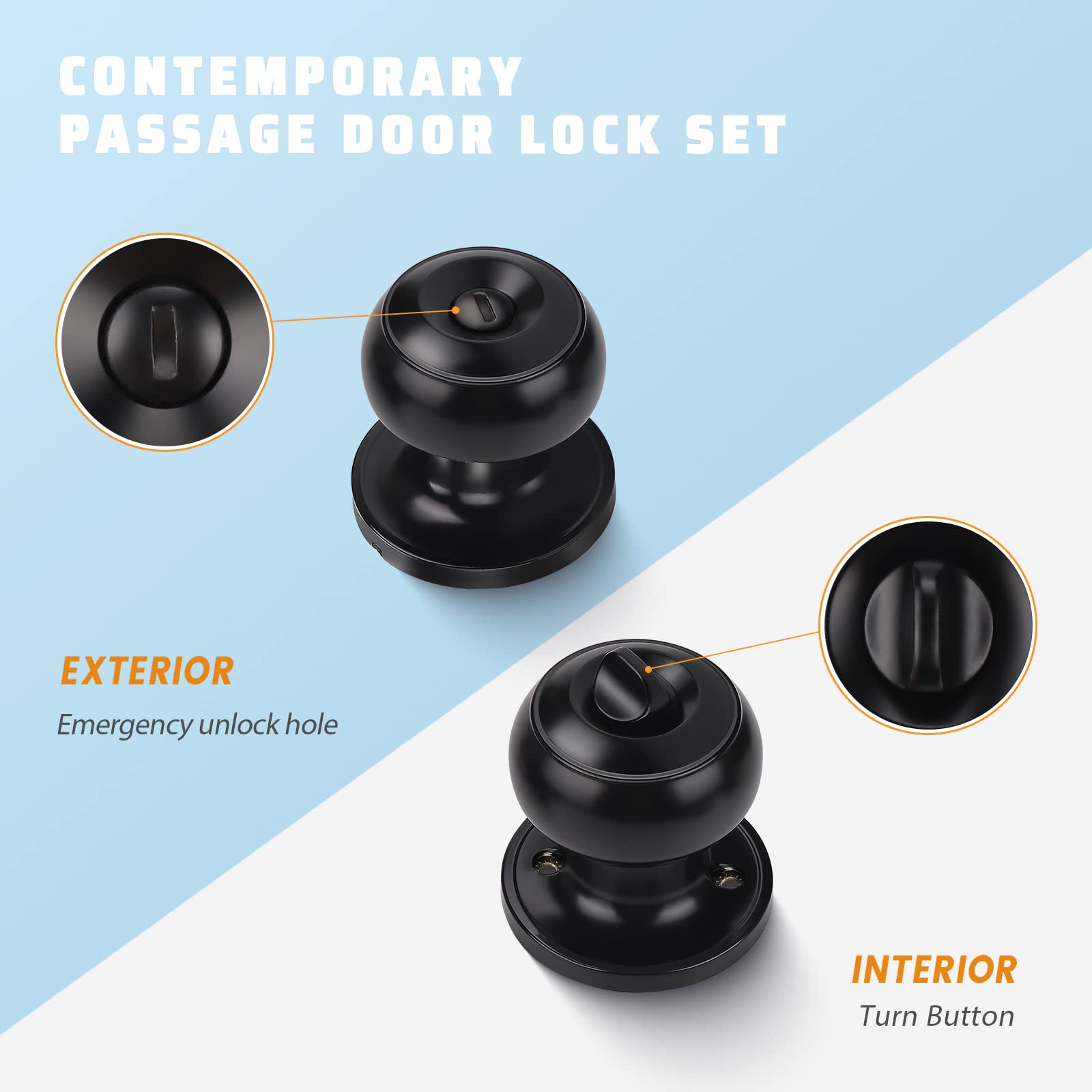 KNOBWELL privacy knob set demonstrates quick DIY installation.