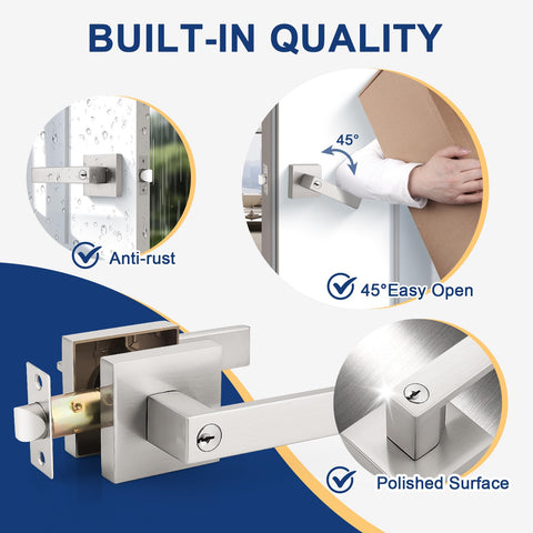 Reversible KNOBWELL handle installation for left or right doors
