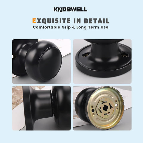 KNOBWELL reversible design fits left and right doors.