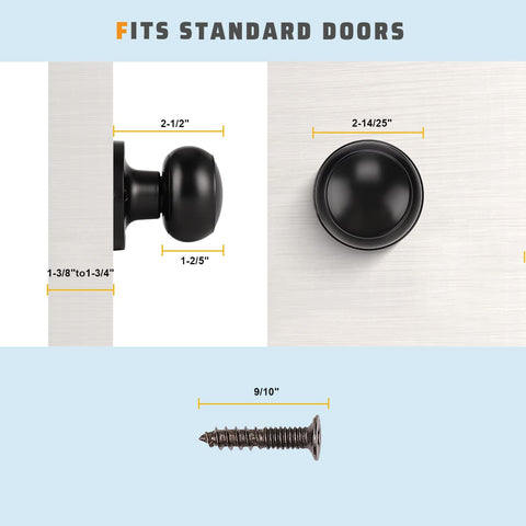 KNOBWELL reversible design makes left- or right-handed installations straightforward.