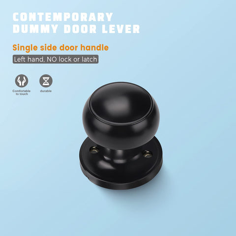KNOBWELL single-sided dummy knob for pantry doors provides decorative yet functional hardware.