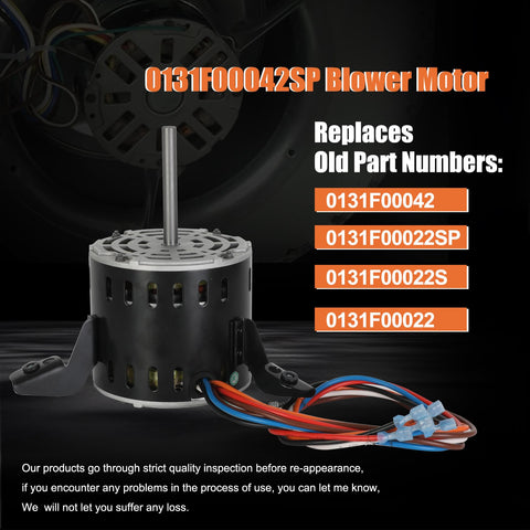 Knocokie blower motor 115V label, energy-efficient operation.