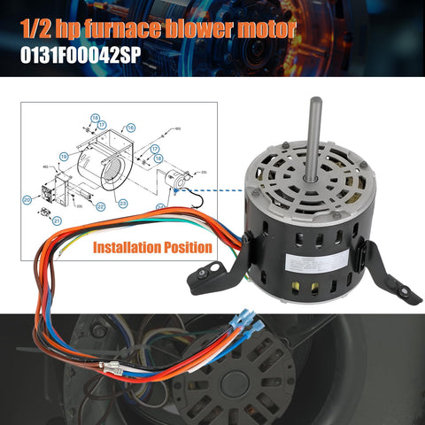 Knocokie blower motor CCWLE rotation close-up for proper airflow alignment.