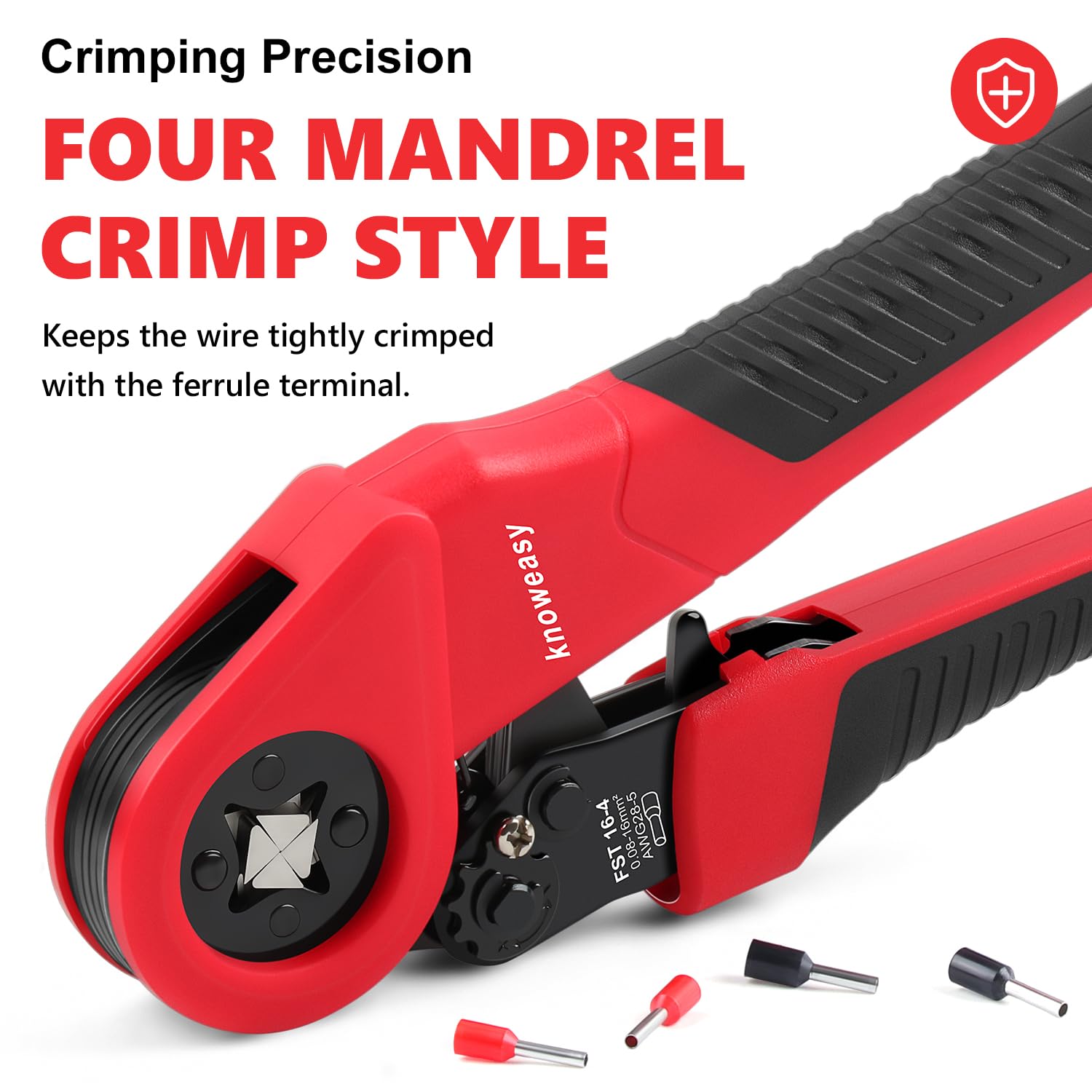 Knoweasy ergonomic grip design supports safe handling in panel assembly