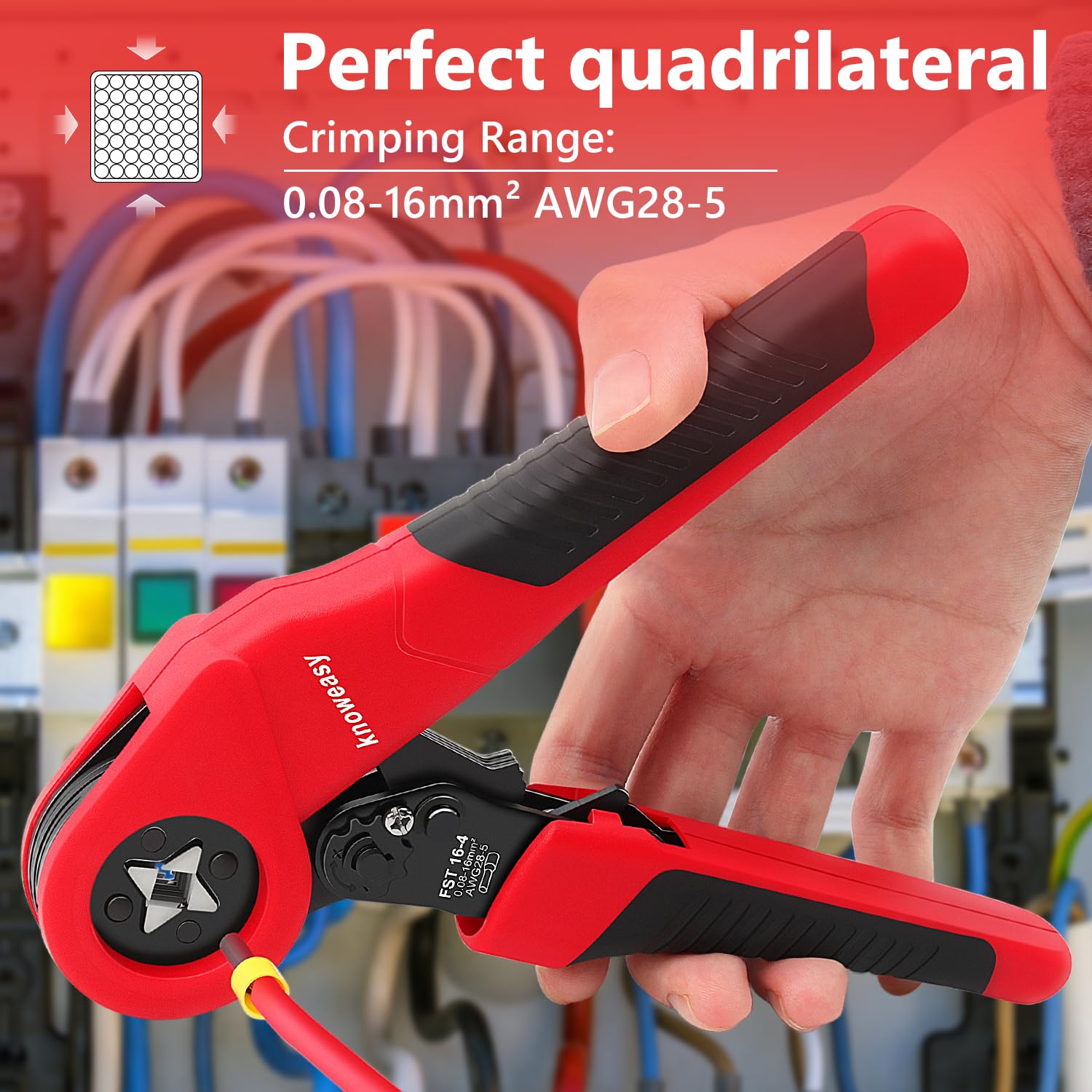 Knoweasy HSC8-6-4A ferrule crimper complete set with tool and warranty