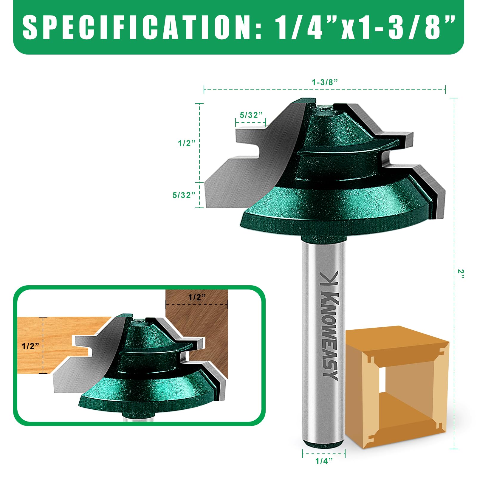 Knoweasy industrial-grade YG6 carbide blades highlighting sharpness and durability