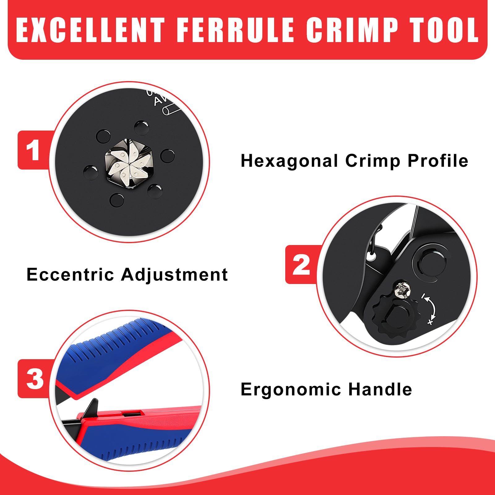 Knoweasy wire ferrule end sleeves crimp setup for reliable terminations.