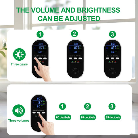 KOABBIT adjustable brightness and alarm volume customize nighttime monitoring