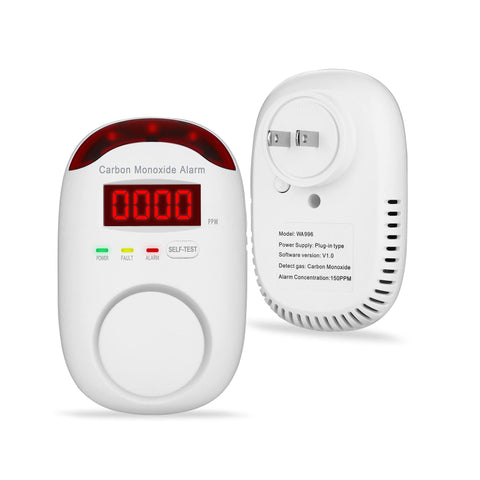 KOABBIT carbon monoxide detector with digital display enables quick CO level readings.