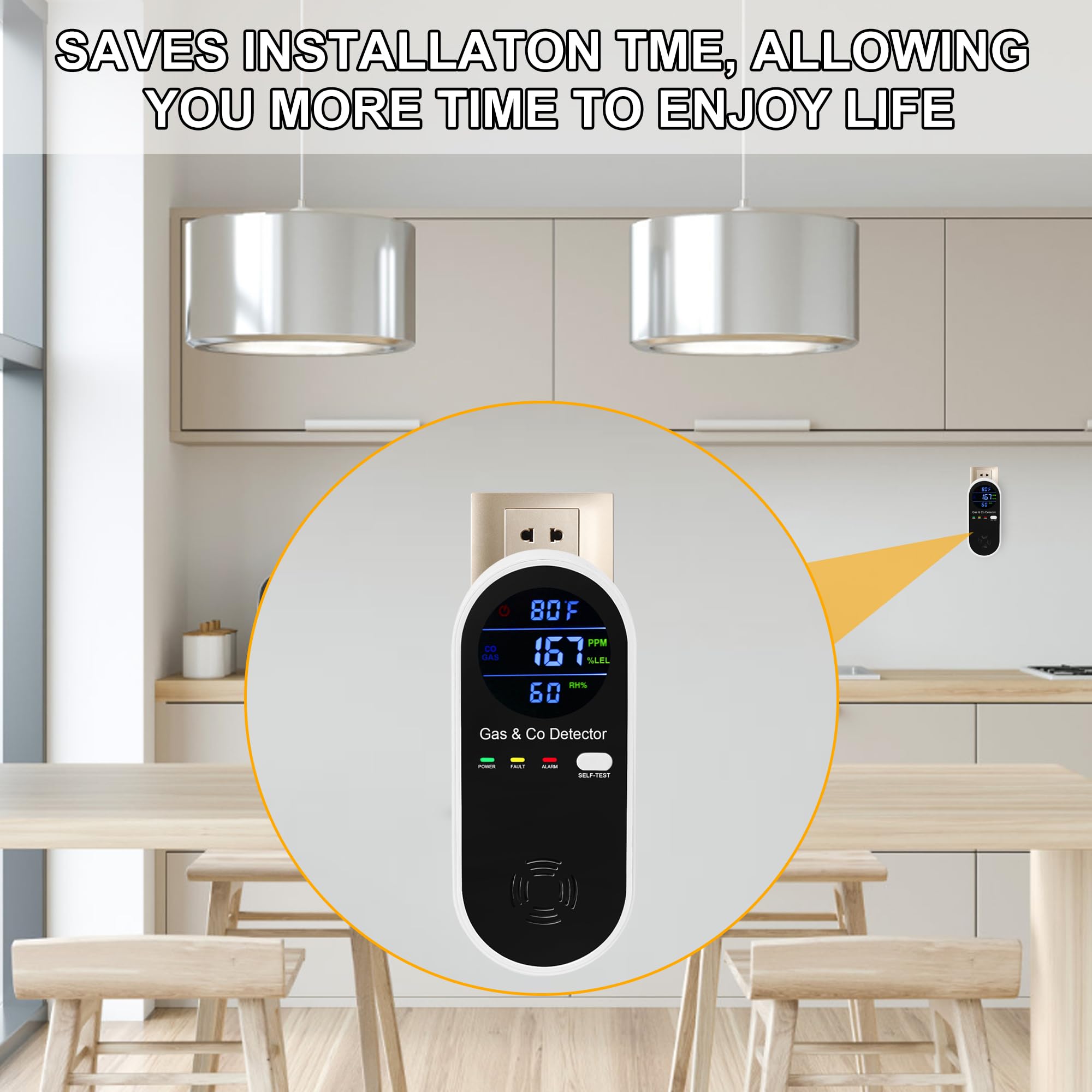 Compact KOABBIT detector ideal for kitchen placement