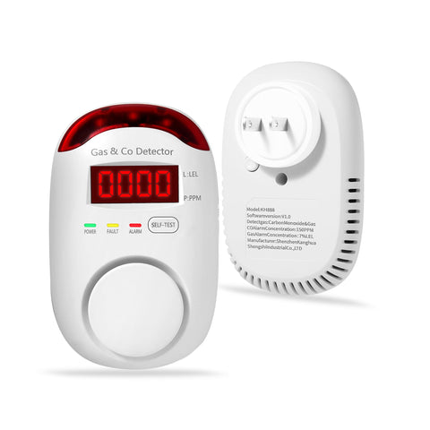 KOABBIT plug-in detector front-view with compact design for home safety